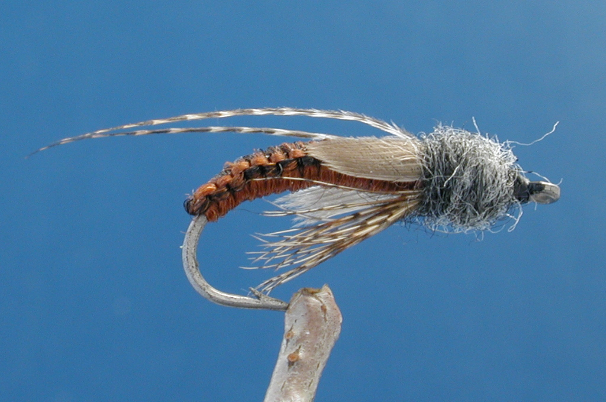 Crocheted Caddis Emerger Fly Fishing Flies with Fish4Flies Worldwide